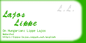 lajos lippe business card